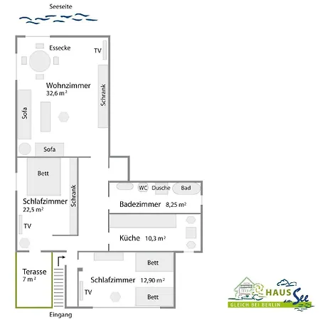 Apartment In Mit Kleiner Terrasse Zeuthen